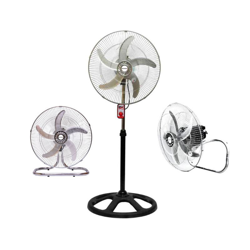 Ventilador PREMIER Semi Industrial 20" 5 Aspas Metálicas 3 En 1