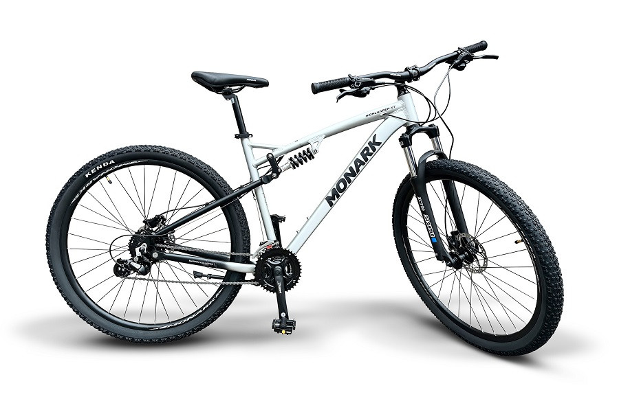 BICICLETA MONARK HIGHLANDER XT ARO 29" (M) PLATA/NEGRO