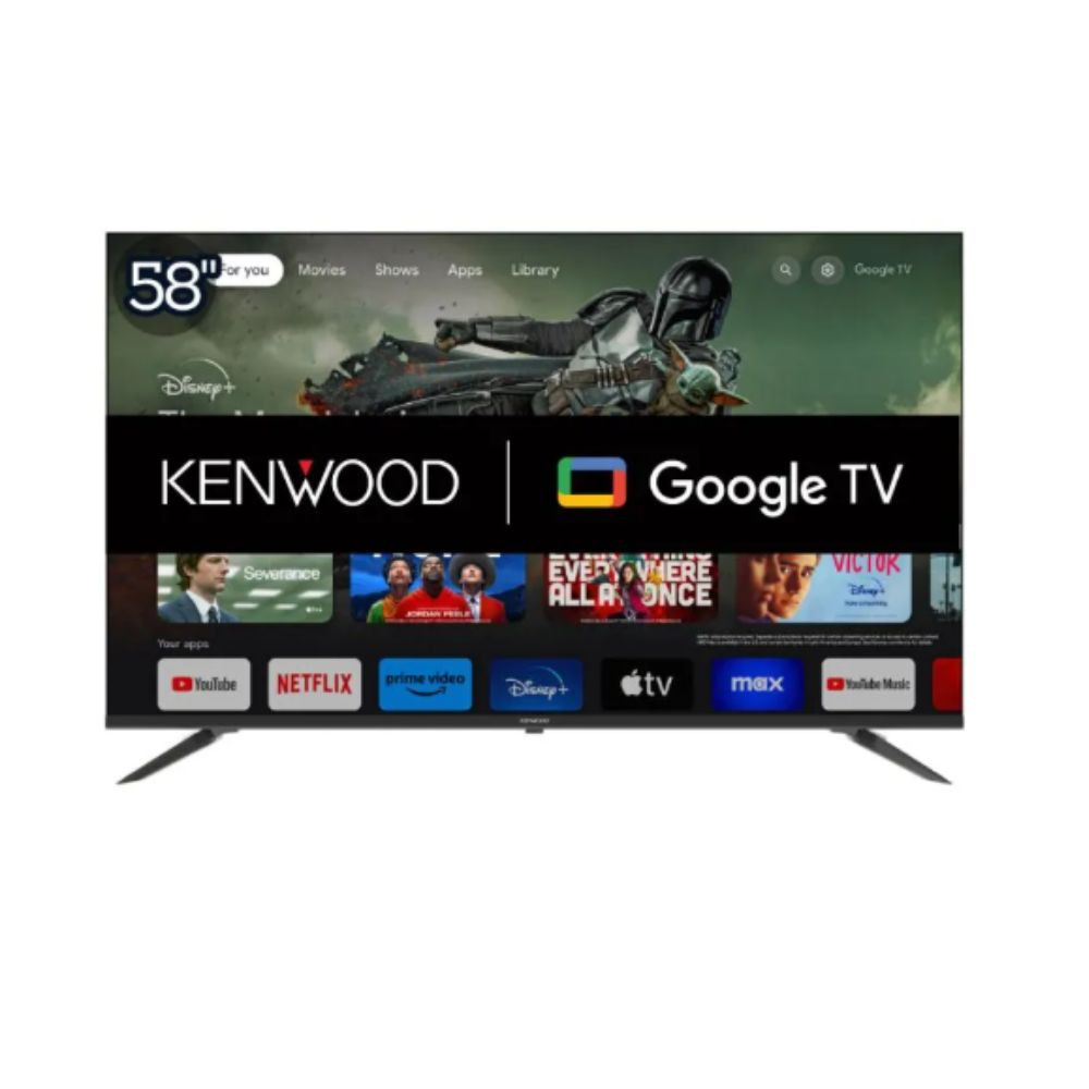 Televisor KENWOOD 58" Google TV 4K UHD Chromecast Integrado Hdr10 Dolby Vision Atmos