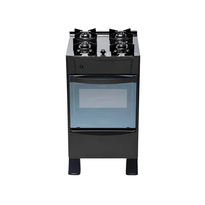 Cocina a Gas Iris Glas 4h Realce Negro GLP