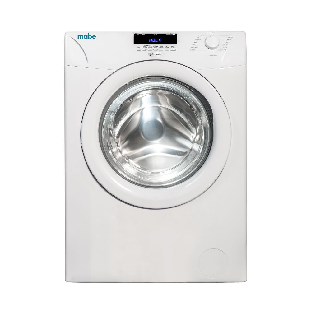 Lavadora MABE Carga Frontal 8 Kg Blanco Inverter