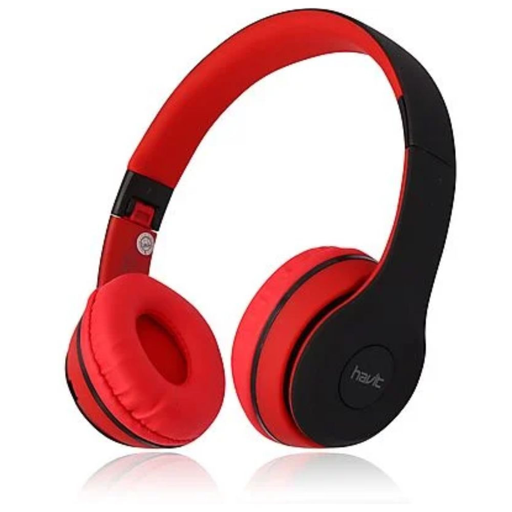 Audífonos Diadema Inalámbricos HAVIT H2575Bt Negro Y Rojo