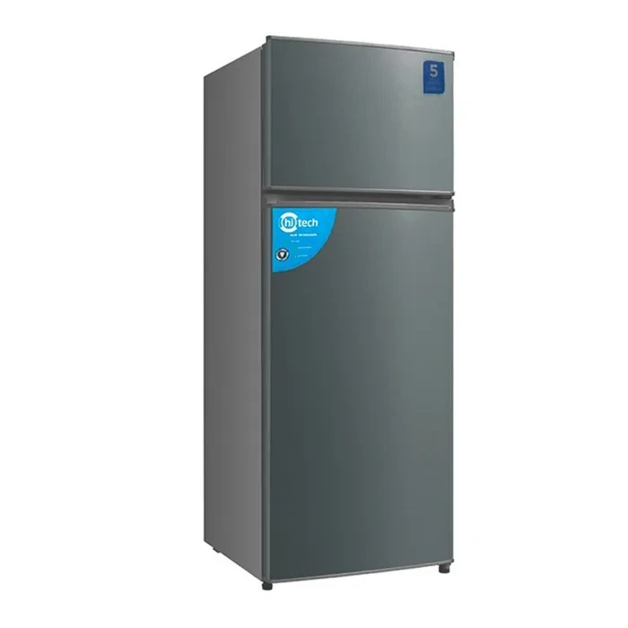 Refrigerador Hitech 233 lts color acero inox seco