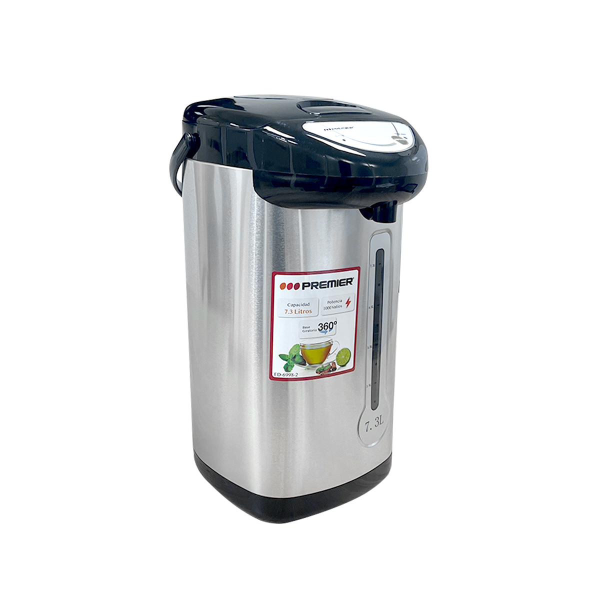 Termo Hervidor Eléctrico PREMIER 7.3 Lts 750 W Base Giratoria