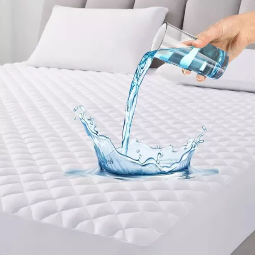 Protector De Colchón MAXIKING 2.5 Plz Impermeable 160X200 Cm Blanco